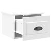 vidaXL Wall-mounted Bedside Cabinet High Gloss White 41.5x36x28cm