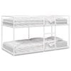 vidaXL Bunk Bed without Mattress White 75x190 cm Steel