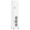 vidaXL Highboard White 34,5x34x180 cm Engineered Wood