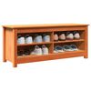 vidaXL Storage Bench Wax Brown 110 x 38 x 45.5 cm Solid Pine Wood