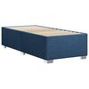 vidaXL Box Spring Bed with Mattress Blue 100x200 cm Fabric