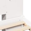 vidaXL Bookcase Bed without Mattress White 180x200 cm Super King Solid Wood Pine