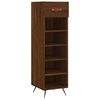 vidaXL Shoe Cabinet Brown Oak 30x35x105 cm Engineered Wood