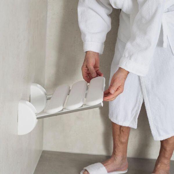 RIDDER Fold-Down Shower Seat Pro White