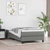 vidaXL Pocket Spring Bed Mattress Dark grey 120 x 190 x 20 cm Foam