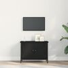 vidaXL TV Cabinet Black Oak 60 x 35 x 45 cm Engineered Wood