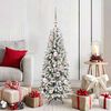 vidaXL Artificial Christmas Tree with 150 LEDs with Stand White 120 cm