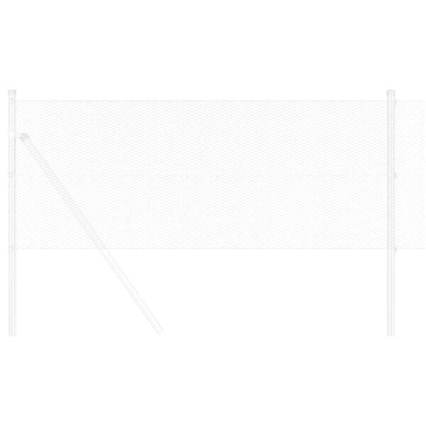 vidaXL Hexagon Fence Silver 0.5 x 100 m Galvanised steel