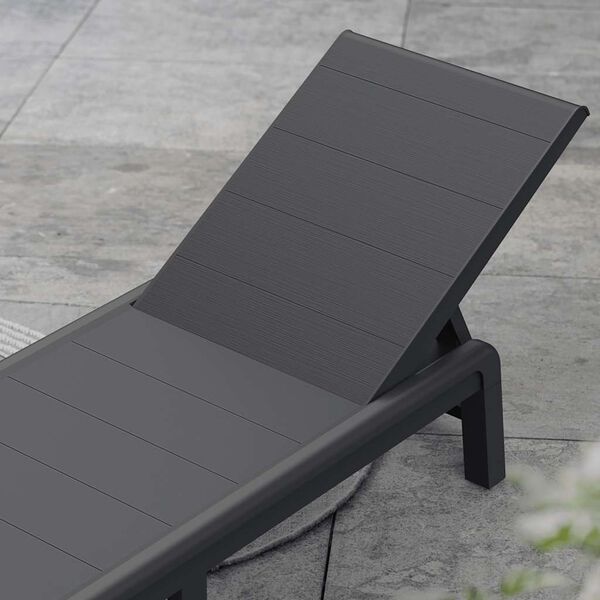 Keter Sunlonger with Cushion Formentera Wooden texture Anthracite