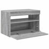 vidaXL TV Cabinet with LED Lights Grey Sonoma 60x35x40 cm