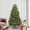 vidaXL Artificial Christmas Tree Green 240 cm PVC and Metal