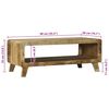 vidaXL Coffee Table Brown 90 x 50 x 35 cm Solid Mango Wood