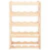 vidaXL Wine Rack for 20 Bottles Pinewood