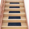 vidaXL Stair Mats Self-adhesive 15 pcs 60x25 cm Navy Rectangular