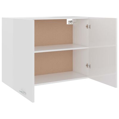vidaXL Hanging Cabinet High Gloss White 80x31x60 cm Engineered Wood