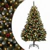 vidaXL Artificial Hinged Christmas Tree 120 cm 150 LEDs Warm White