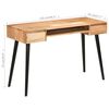 vidaXL Writing Table Solid Acacia Wood 118x45x76 cm