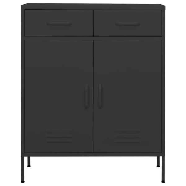 vidaXL Storage Cabinet Anthracite 80x35x101.5 cm Steel