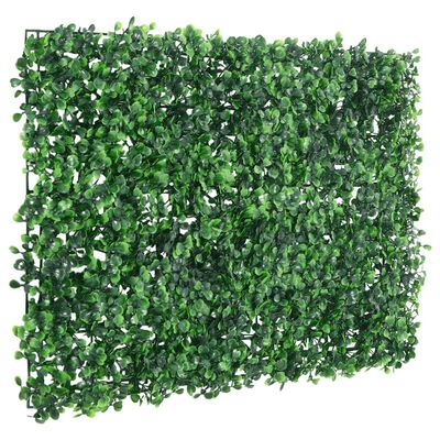  vidaXL Artificial Shrub Leaf Fence 6 pcs Green 40x60 cm