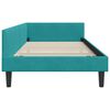 vidaXL Corner Bed Frame with Headboard Turquoise 90 cm x 200 cm Velvet