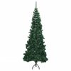 vidaXL Corner Artificial Christmas Tree Green 240 cm PVC
