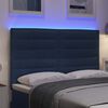 vidaXL LED Headboard with LED Strip Lights Manual Blue 160 cm Fabric