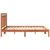 vidaXL Bed Frame 2 pcs Wax Brown 150 x 200 cm Solid Pine Wood