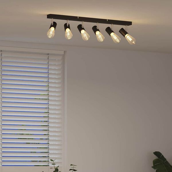 vidaXL Ceiling Spotlight Black 73 x 6.5 x 11.5 cm Steel