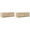 vidaXL TV Cabinets 2 pcs Sonoma Oak 80x31x25,5 cm Engineered Wood