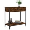 vidaXL Console Table Smoked Oak 75x34.5x75 cm Engineered Wood