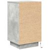 vidaXL Bedside Cabinet with LED Lights&nbsp;Concrete Grey 38x34x65 cm