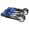 vidaXL Folding Hand Trolley Steel Blue