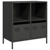 vidaXL Sideboard Black 68x39x73.5 cm Cold-rolled Steel