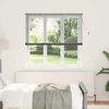 vidaXL Window Blind with Curtains Manual Dark grey Aluminium
