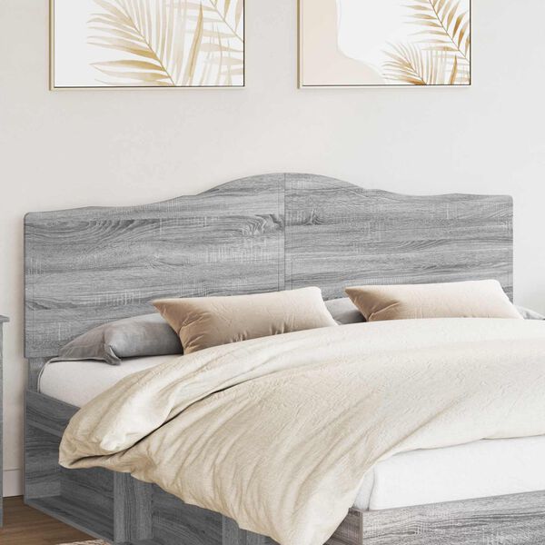 vidaXL Headboard Grey Sonoma 200 cm Engineered wood