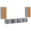 vidaXL TV Cabinet Set 4 pcs Grey Sonoma Engineered Wood