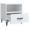 vidaXL Bedside Cabinets 2 pcs High Gloss White Engineered Wood