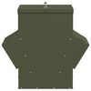 vidaXL Chicken Feeder Olive Green 40.5 x 45 x 41 cm Cold-Rolled Steel