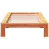 vidaXL Bed Frame without Mattress Wax Brown 90x190 cm Single Solid Wood Pine