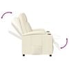 vidaXL Recliner Chair Cream White Faux Leather