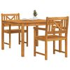 vidaXL Garden Dining Set 3 pcs Brown Solid Acacia wood