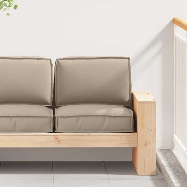 vidaXL Pallet Cushion Set 2 pcs Taupe Oxford Fabric