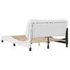vidaXL Bed Frame with LED without Mattress "Hvar" White 120x200 cm