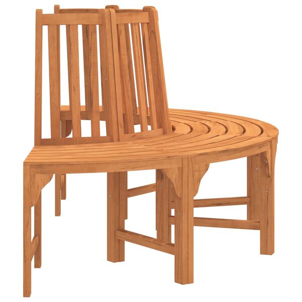 vidaXL Half Round Tree Bench &Oslash;208 cm Solid Wood Eucalyptus