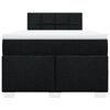 vidaXL Box Spring Bed with Mattress Black 120x190 cm Fabric