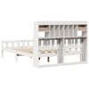 vidaXL Bookcase Bed without Mattress White 160x200 cm Solid Wood Pine