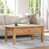 vidaXL Coffee Table 100x60x43.5 cm Solid Pine Wood Panama Range