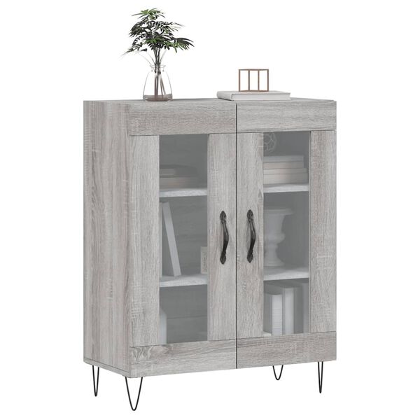vidaXL Sideboard Grey Sonoma 69.5x34x90 cm Engineered Wood