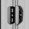 vidaXL Garden Shed 257x298x178 cm Metal Grey