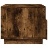 vidaXL Coffee Table with LED Lights Smoked Oak 50x49x40 cm